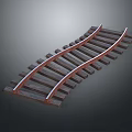 Drawer Slide Track Slide Equipment Parts Realistic 3d model