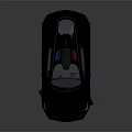 Black Sports Car With Sleek Streamlined Body Unique Headlights And Aerodynamic Roof