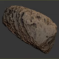 Natural Stone Wood Decorative Object With Porous Texture And Brown Rough Surface