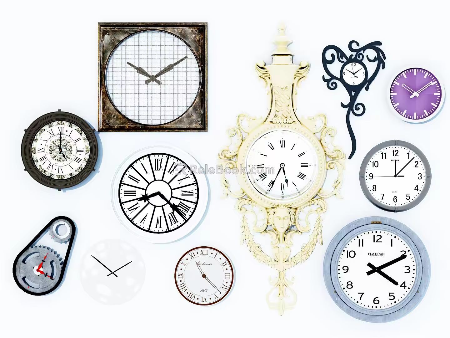 Modern Clock 3d model