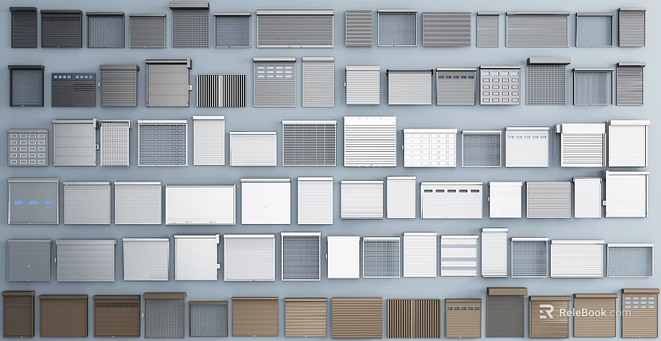 Assorted Vent Grilles With Different Designs And Metal Patterns For Home Use 3d model 