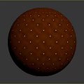 High Quality Red Sphere Sports Equipment With Diamond Stitching And Gold Studs