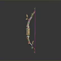 Plant Crafted Wooden Bow Decorative Art Installation With Natural Design Elements