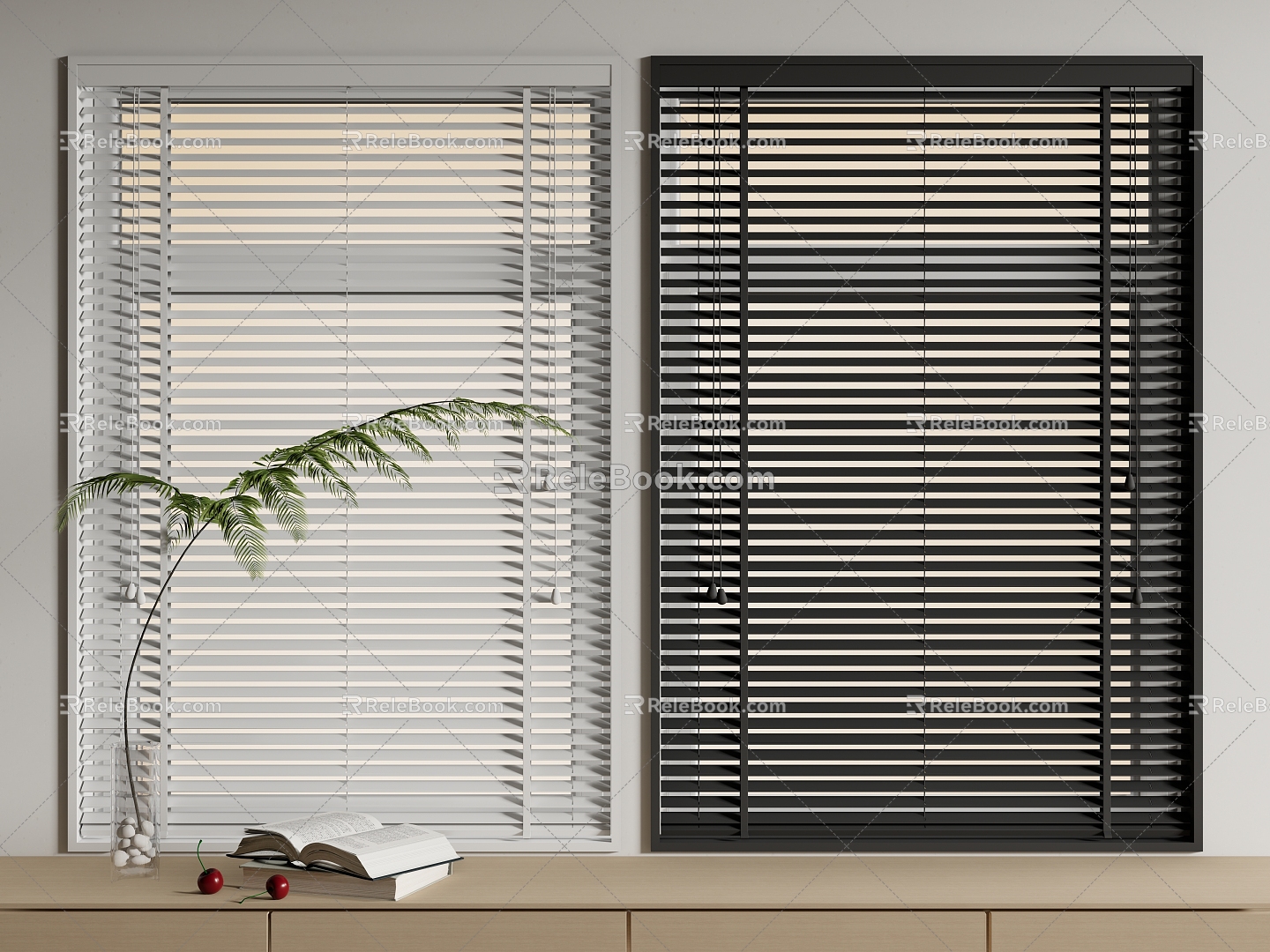 Modern venetian blinds Folding blinds 3d model