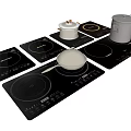 induction cooker 3d model