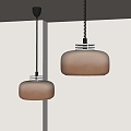 Middle Style Glass Chandelier Restaurant Chandelier 3d model