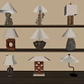 Quiet and Ancient Style Table Lamp 3d model