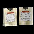 Yellow Polka Dot Paper Bags With LOGO And Baking Icons For Pastry Packaging Design
