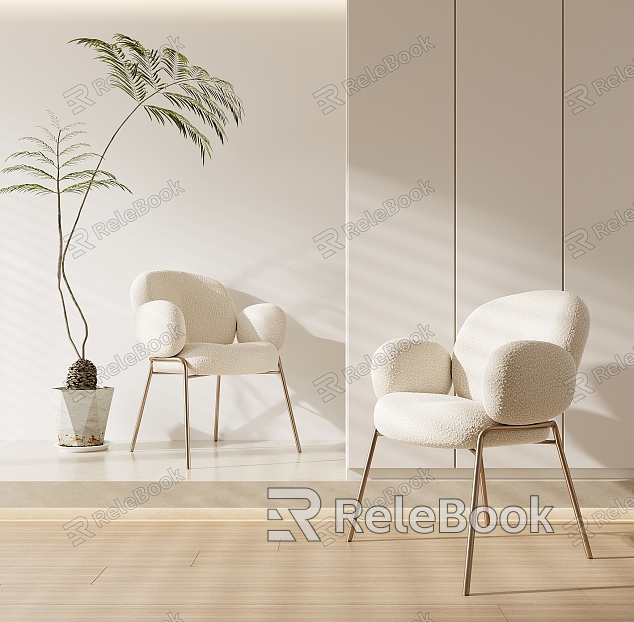 Cream style dining chair single chair model