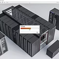 Multiple Server Racks In Data Center With Hardware And Storage Units
