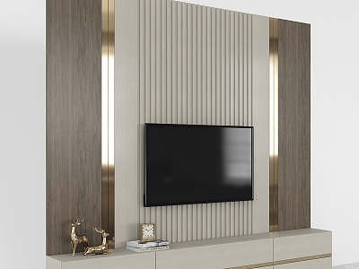 TV Cabinet Combination Cabinet TV Cabinet Home Furniture Ornaments Living Room Decorations TV Monitor 3d model