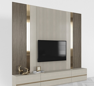 TV Cabinet Combination Cabinet TV Cabinet Home Furniture Ornaments Living Room Decorations TV Monitor 3d model