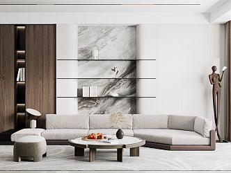 modern living room 3d model