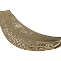 Stylish Modern Rattan Outdoor Chair With Curved Arched Backrest Design