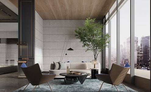 Luxury Reception Area Guangzhou Avenue South Negotiation Area 3d model