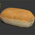 Fresh Golden Crusty Bread Loaf With Soft Interior On Black Surface