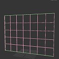 Modern background wall 3d model