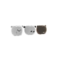Three Cute Animal Shaped Bean Bag Chairs in White Brown and Panda Styles