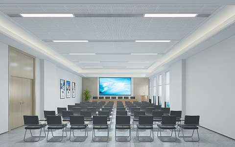 Modern Conference Hall Multimedia Lecture Hall Conference 3d model