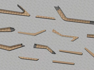 Modern Outdoor Chair Landscape Seat Landscape Tree Pool 3d model