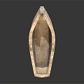 Traditional Handcrafted Wooden Boat with Intricate Carved Details and Ornate Bow Design