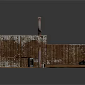 Industrial Rusted Metal Structural Components With Pipes Frames And Sheets