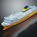 COLOR LINE Stavanger Ferry In Vibrant Yellow White Blue Exterior