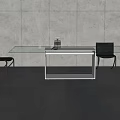Modern Dining Table and Chair Combination 3d model