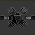 Modern fighter sci-fighter sci-fighter space fighter 3d model