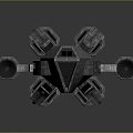 Modern fighter sci-fi fighter sci-fi fighter space fighter 3d model