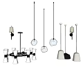 Modern lamp combination 3d model