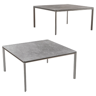 Modern Nordic Minimalist Coffee Table Square Coffee Table Stainless Steel Coffee Table Metal Coffee Table 3d model