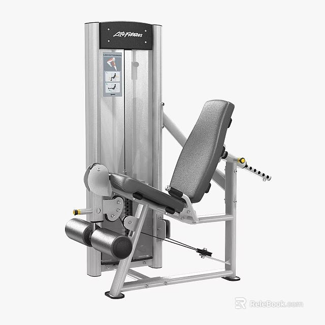 Sports Equipment Leg Press Machine With Adjustable Seat Weight Stack Metal Frame For Gym Fitness 3d model 