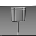White Toilet Tank Practical Small Bathroom Accessory for Modern Bathrooms