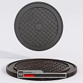 Road Infrastructure Essential Circular Cast Iron Manhole Covers With Textured Surface And Urban Drainage Use