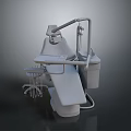 Professional Dental Treatment Chair with Adjustable Lamp Arm and Tool Storage Tray