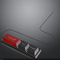 Electronic Control Device With Red Stop Button All Waves Buttons And Cable