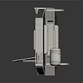 Open Space Capsule Hatch With Frame Control Panels And Mechanical Components