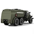 Green Ural Military Heavy Duty Multi Wheel Tanker Truck with Large Tires