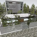 Modern Architecture Longhua Jingshe 3d model