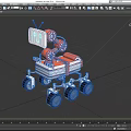 Robot dog intelligent robot science fiction robot future robot high-tech children's toy low face number low model simple model film and television level super realistic 3d model