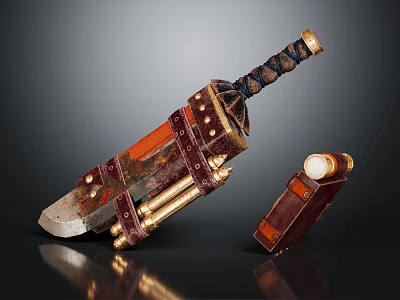 Modern Dagger Sword 3d model