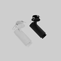 Black Modern Downlight Spotlight With Cylindrical Body Matte Finish And LED Light