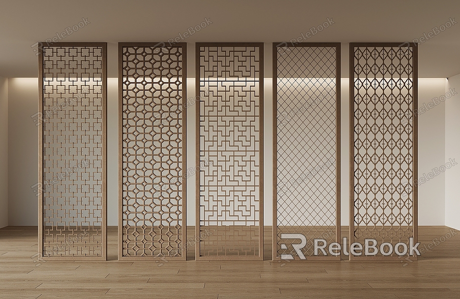 New Chinese-style screen partition model