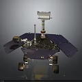 Advanced Planetary Rover With Solar Panels Robotic Arm And Wheels For Space Exploration