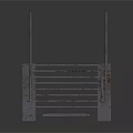 Rusted Metal Staircase With Steel Handrails And Platform For Industrial Settings