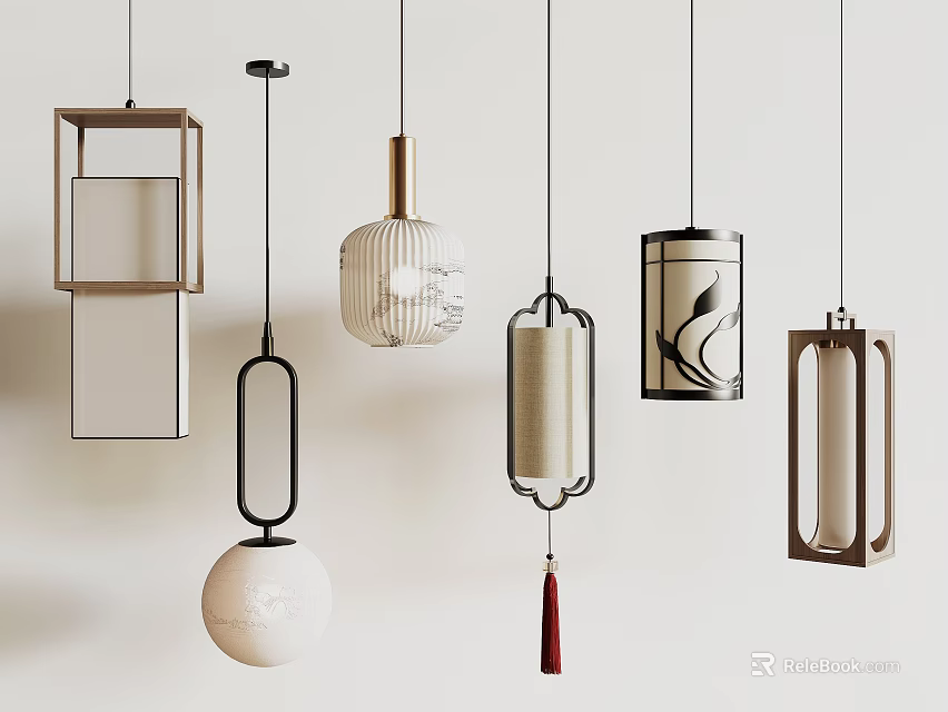 Various Modern And Traditional Design Chandeliers For Home Living Space Decor 3d model 