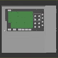 Computer Equipment Enclosure Open With Green Circuit Board And Internal Batteries 3d model