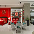 Modern Home Textile Store Terminal Home Textile Store 3d model