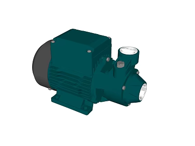 Heavy Duty Industrial Water Pump With Electric Motor And Durable Structure 3d model